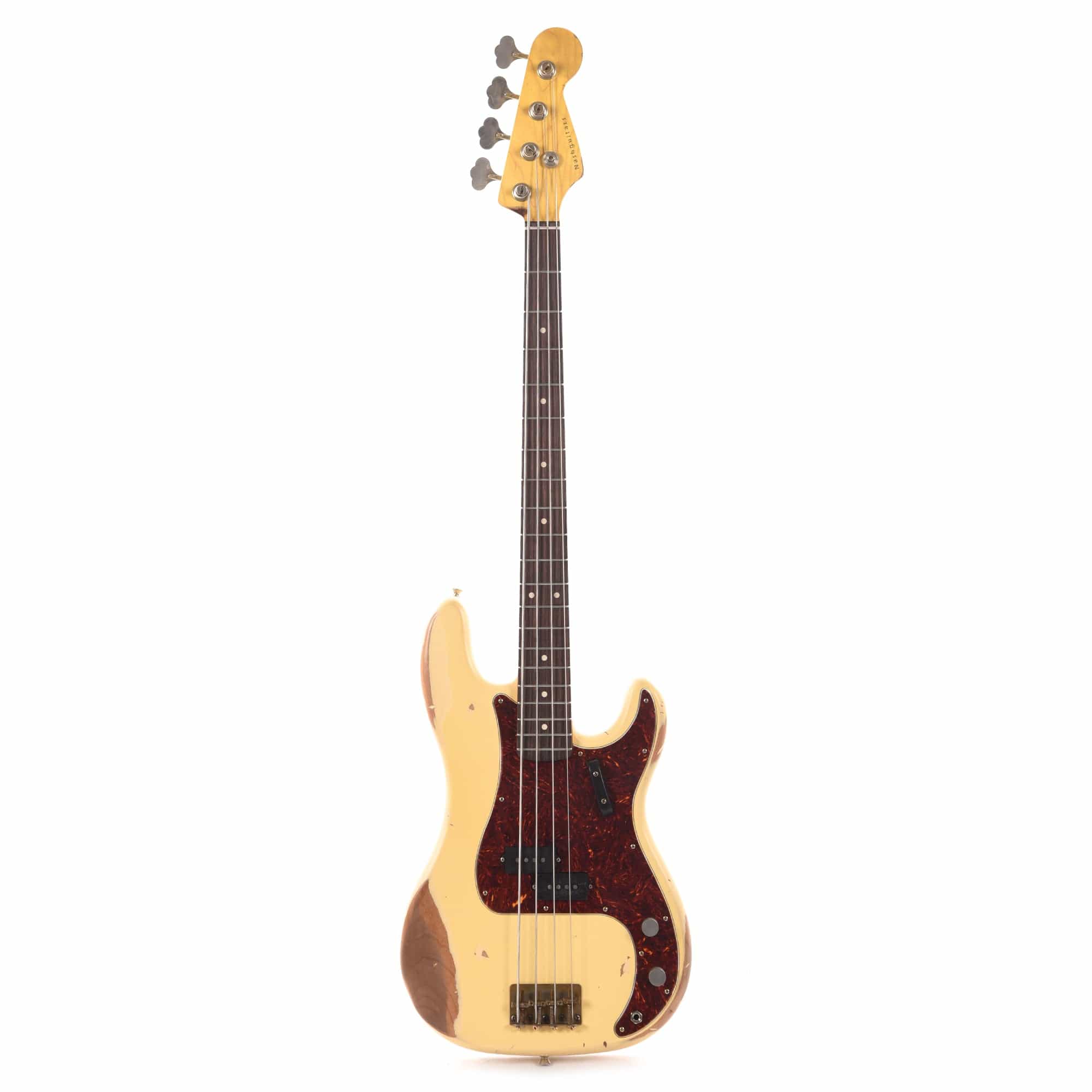 Nash PB-63 Vintage White Heavy Relic w/4-Ply Tortoise Pickguard & Lollar Pickups Bass Guitars / 4-String