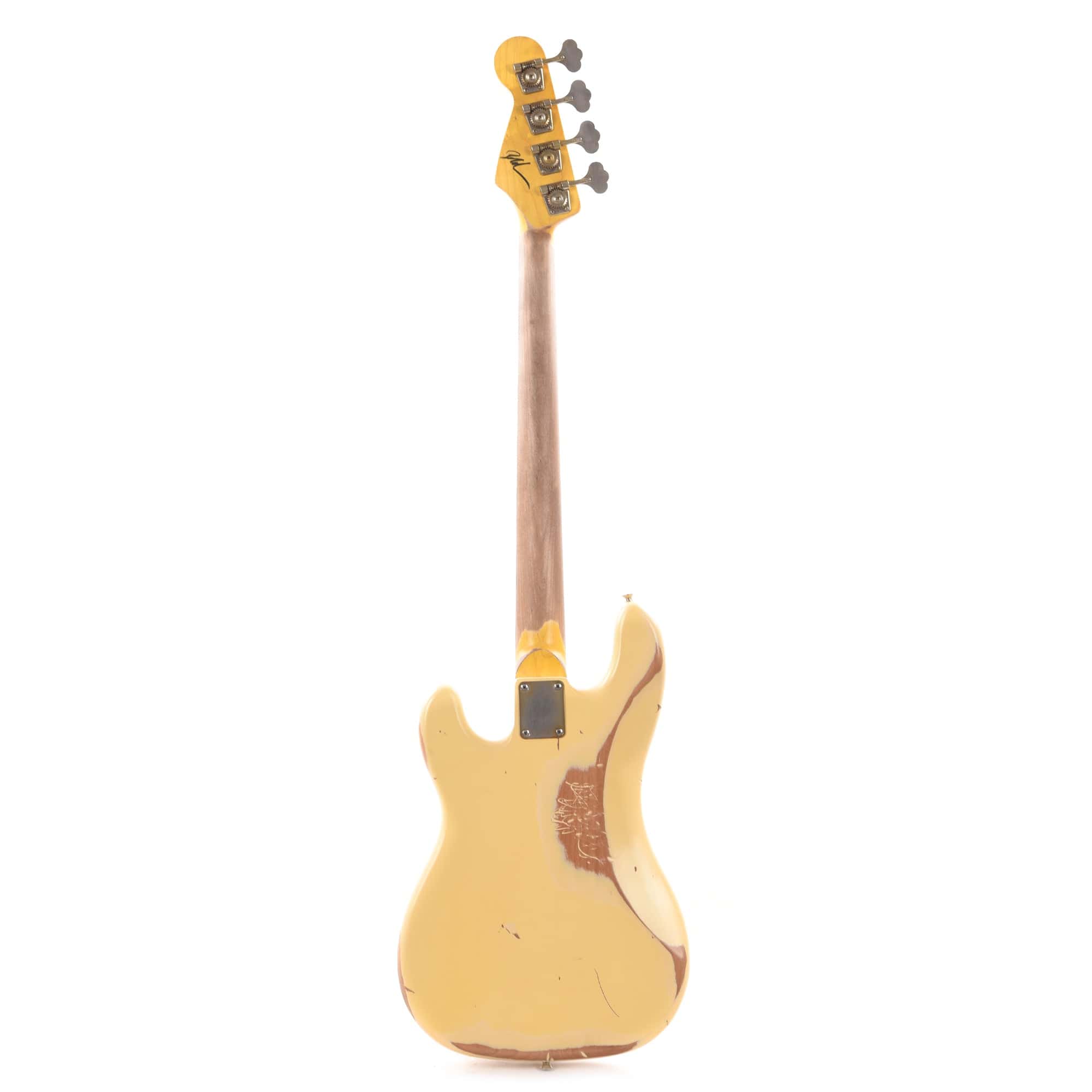 Nash PB-63 Vintage White Heavy Relic w/4-Ply Tortoise Pickguard & Lollar Pickups Bass Guitars / 4-String