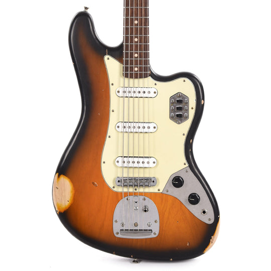 Nash B-6 Ash 2-Tone Sunburst Medium Relic w/3-Ply Mint Pickguard & Lollar Pickups Bass Guitars / 5-String or More