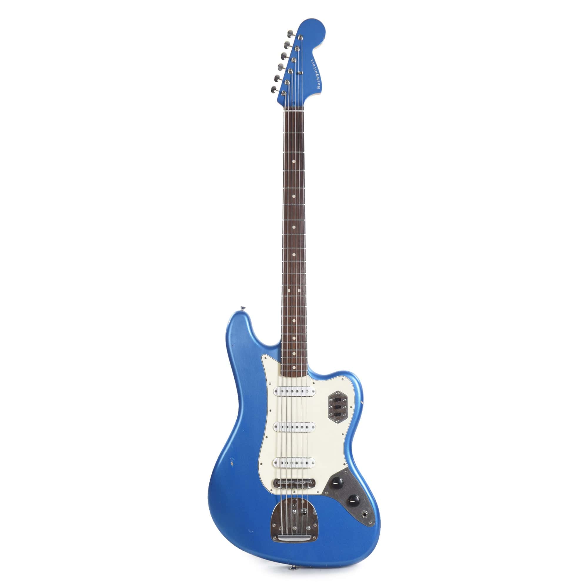 Nash B-6 Lake Placid Blue Light Relic w/3-Ply White, Lollar Pickups, & Matching Headstock Bass Guitars / 5-String or More