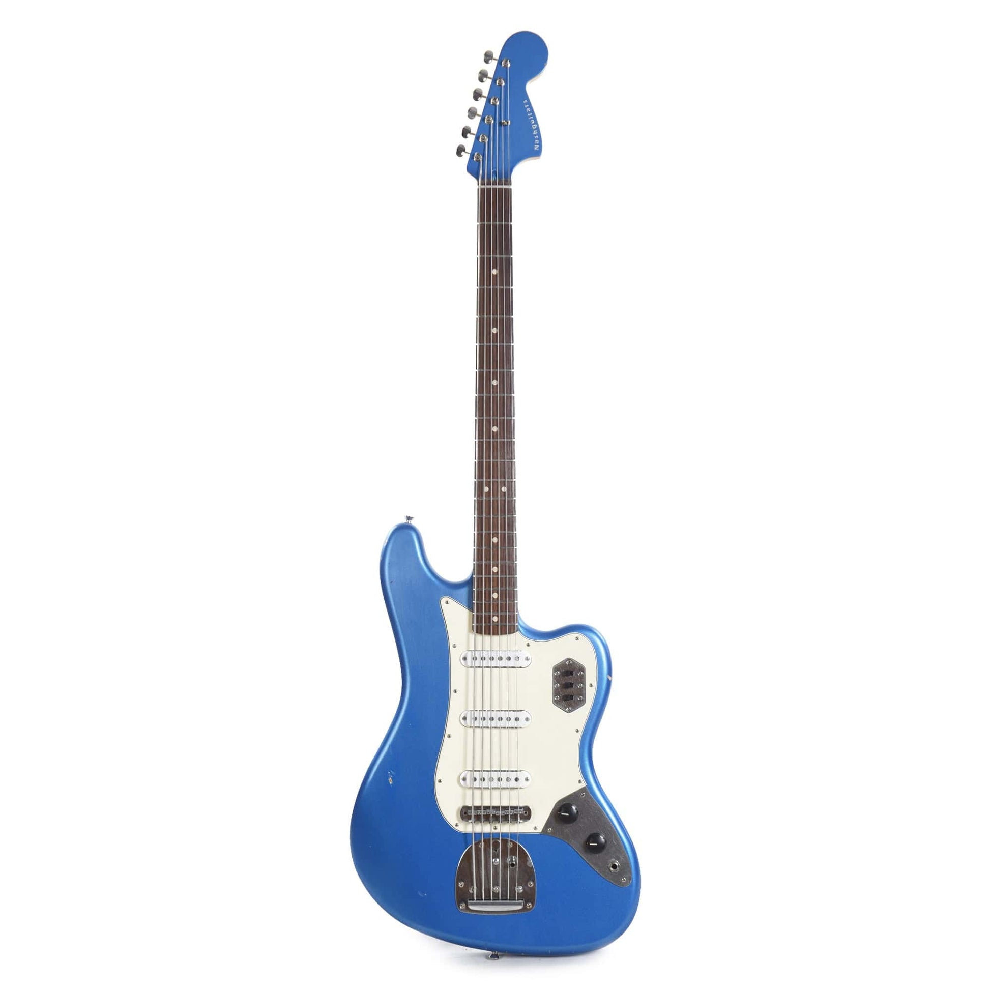 Nash B-6 Lake Placid Blue Light Relic w/3-Ply White, Lollar Pickups, & Matching Headstock Bass Guitars / 5-String or More