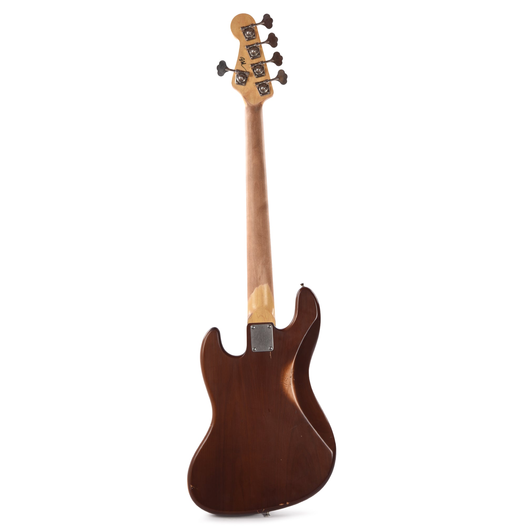 Nash JB-5 Mocha Medium Relic w/3-Ply White Pickguard & Lollar Pickups Bass Guitars / 5-String or More