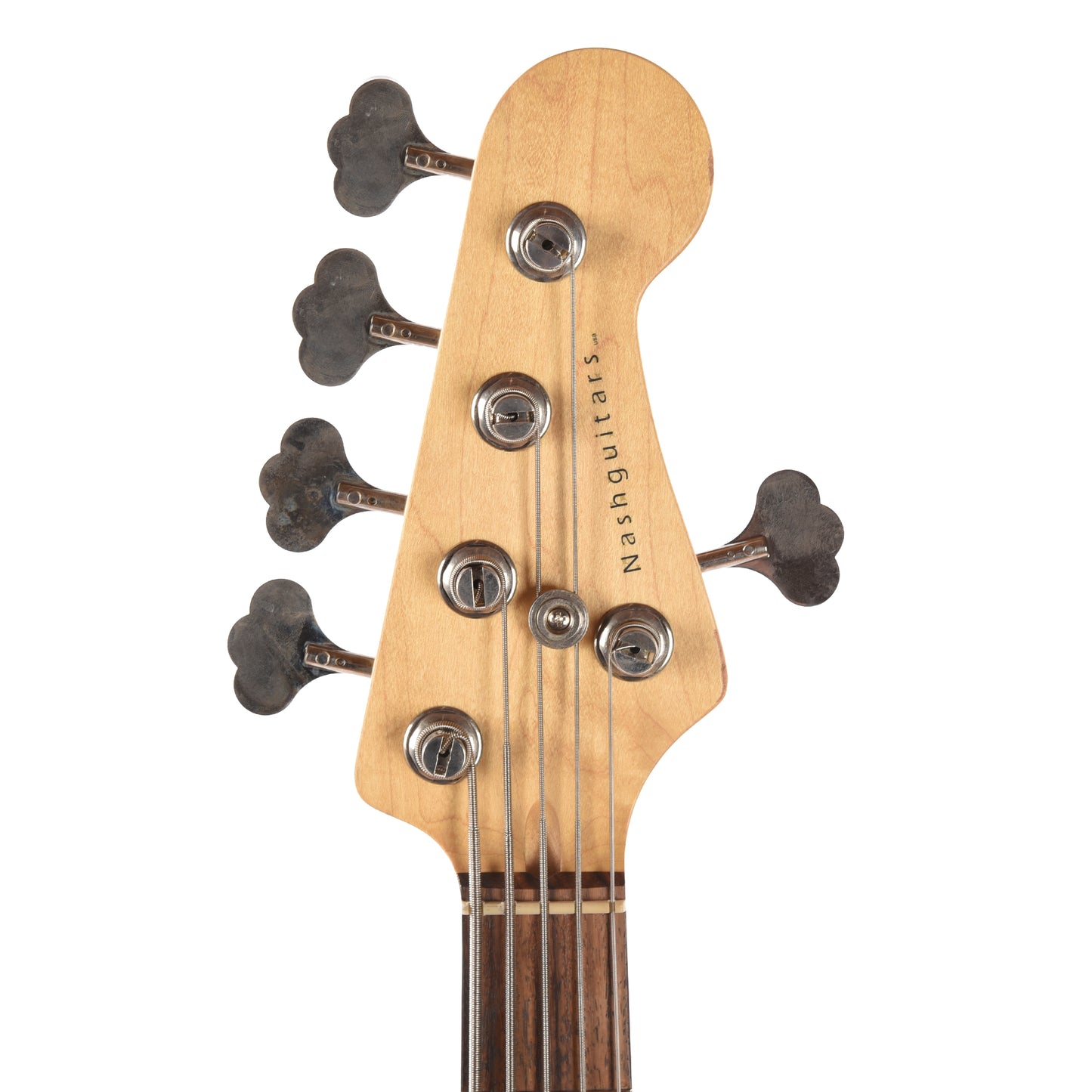 Nash JB-5 Mocha Medium Relic w/3-Ply White Pickguard & Lollar Pickups Bass Guitars / 5-String or More