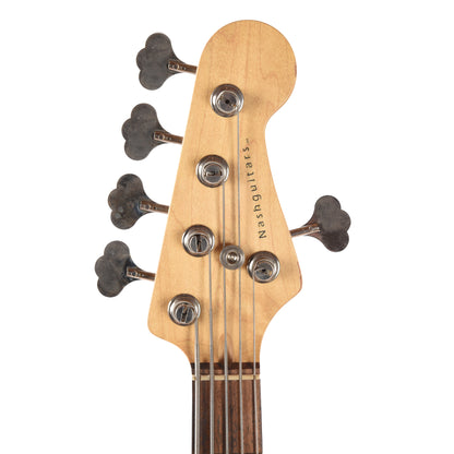 Nash JB-5 Mocha Medium Relic w/3-Ply White Pickguard & Lollar Pickups Bass Guitars / 5-String or More