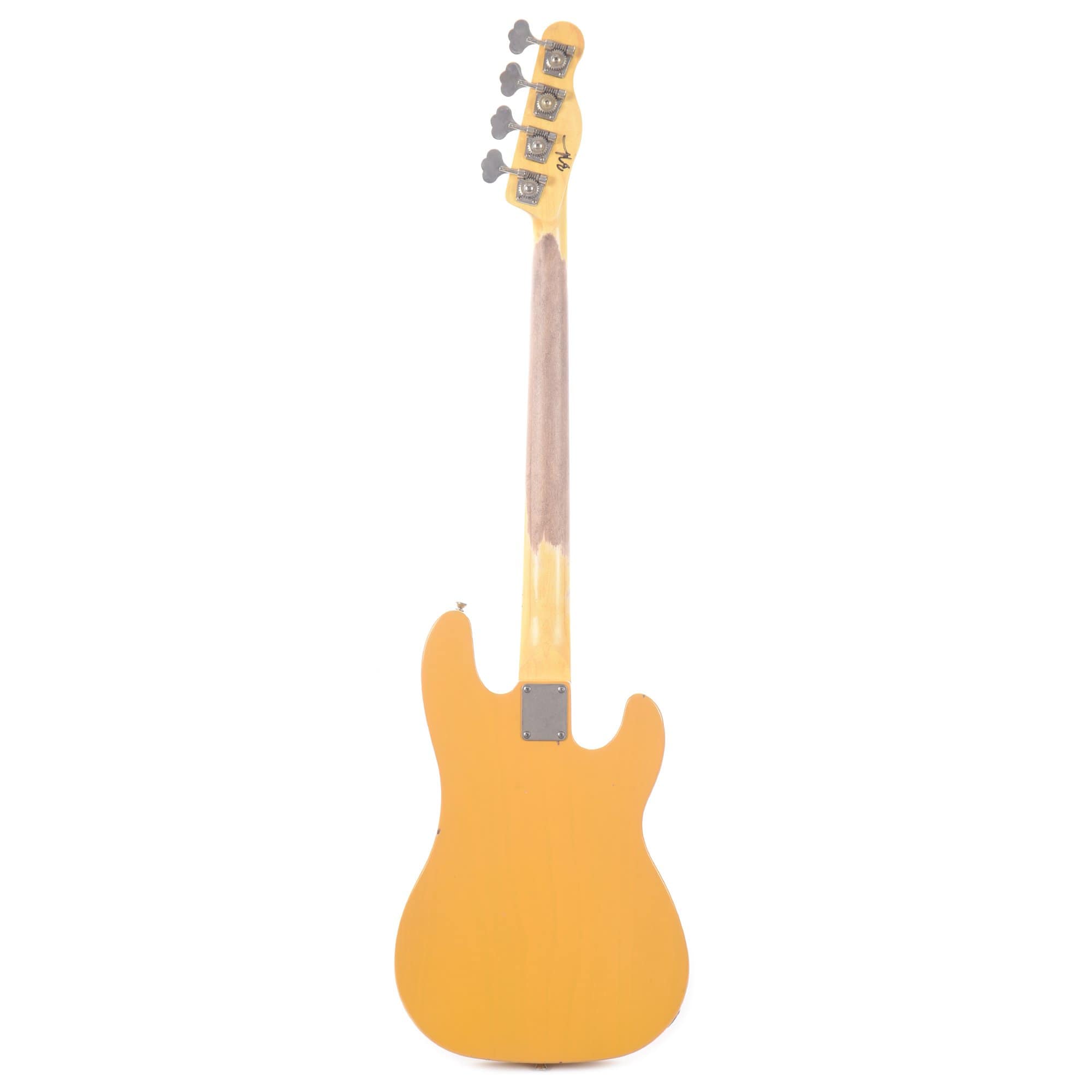 Nash PB-52 Butterscotch Blonde Light Relic LEFTY w/Lollar Pickups & 1-Ply Black Pickguard Bass Guitars / Left-Handed