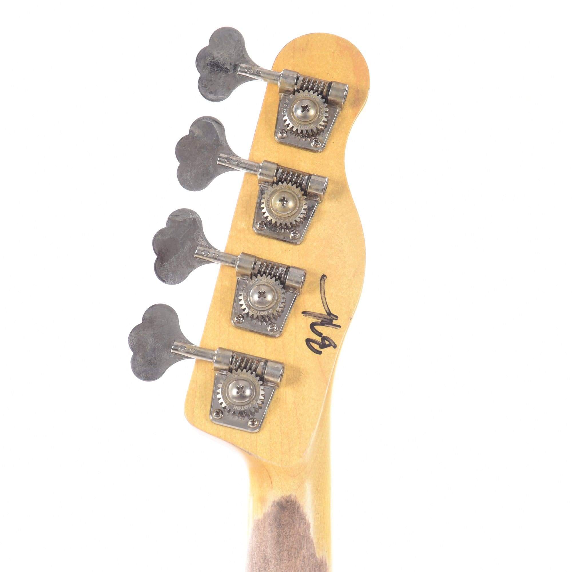 Nash PB-52 Butterscotch Blonde Light Relic LEFTY w/Lollar Pickups & 1-Ply Black Pickguard Bass Guitars / Left-Handed