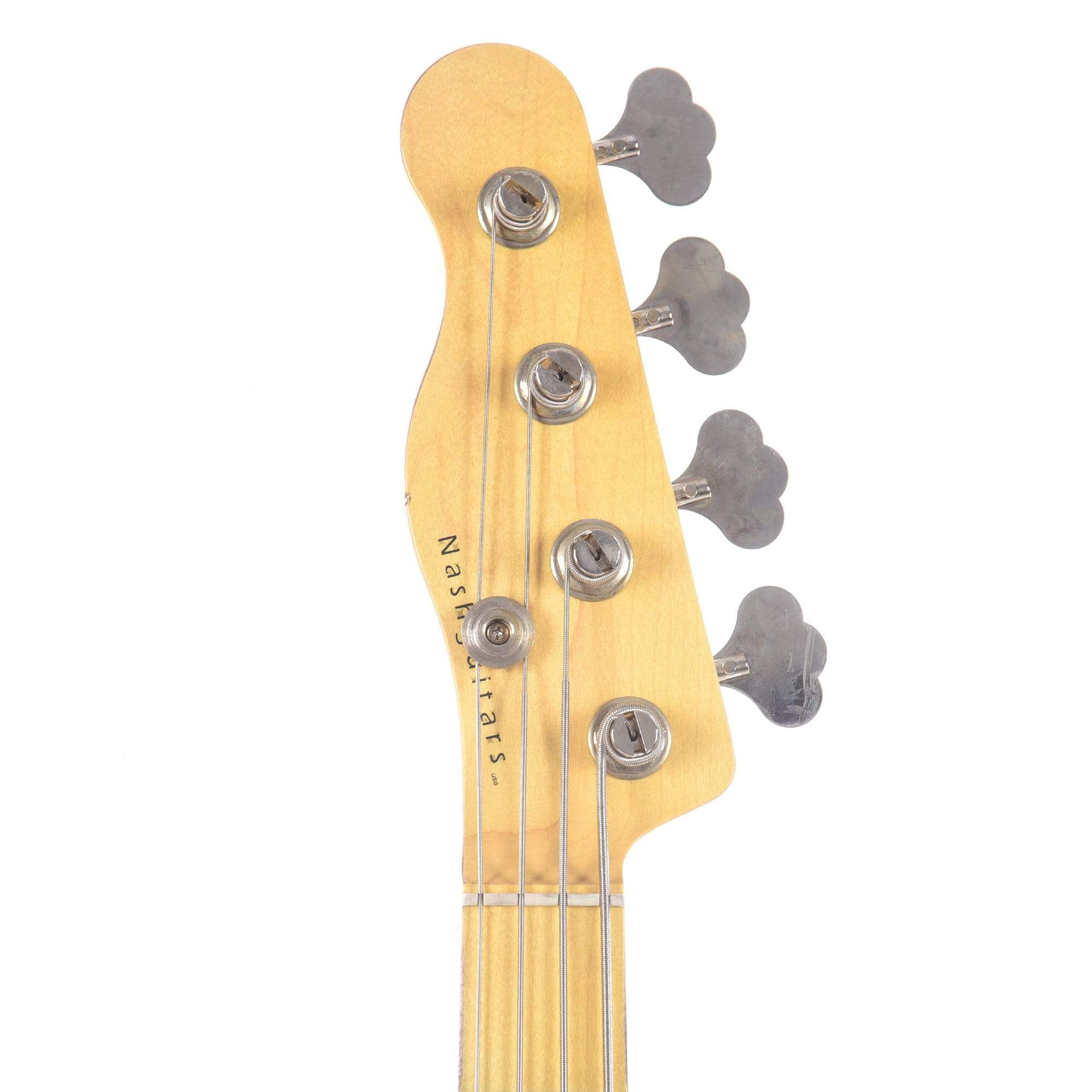 Nash PB-52 Butterscotch Blonde Light Relic LEFTY w/Lollar Pickups & 1-Ply Black Pickguard Bass Guitars / Left-Handed