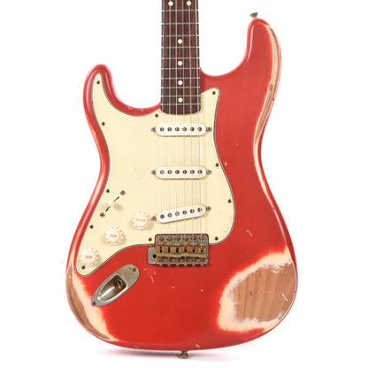 Nash S-63 LEFTY Dakota Red Heavy Relic w/3-Ply Mint Pickguard & Lollar Pickups Electric Guitars / Left-Handed
