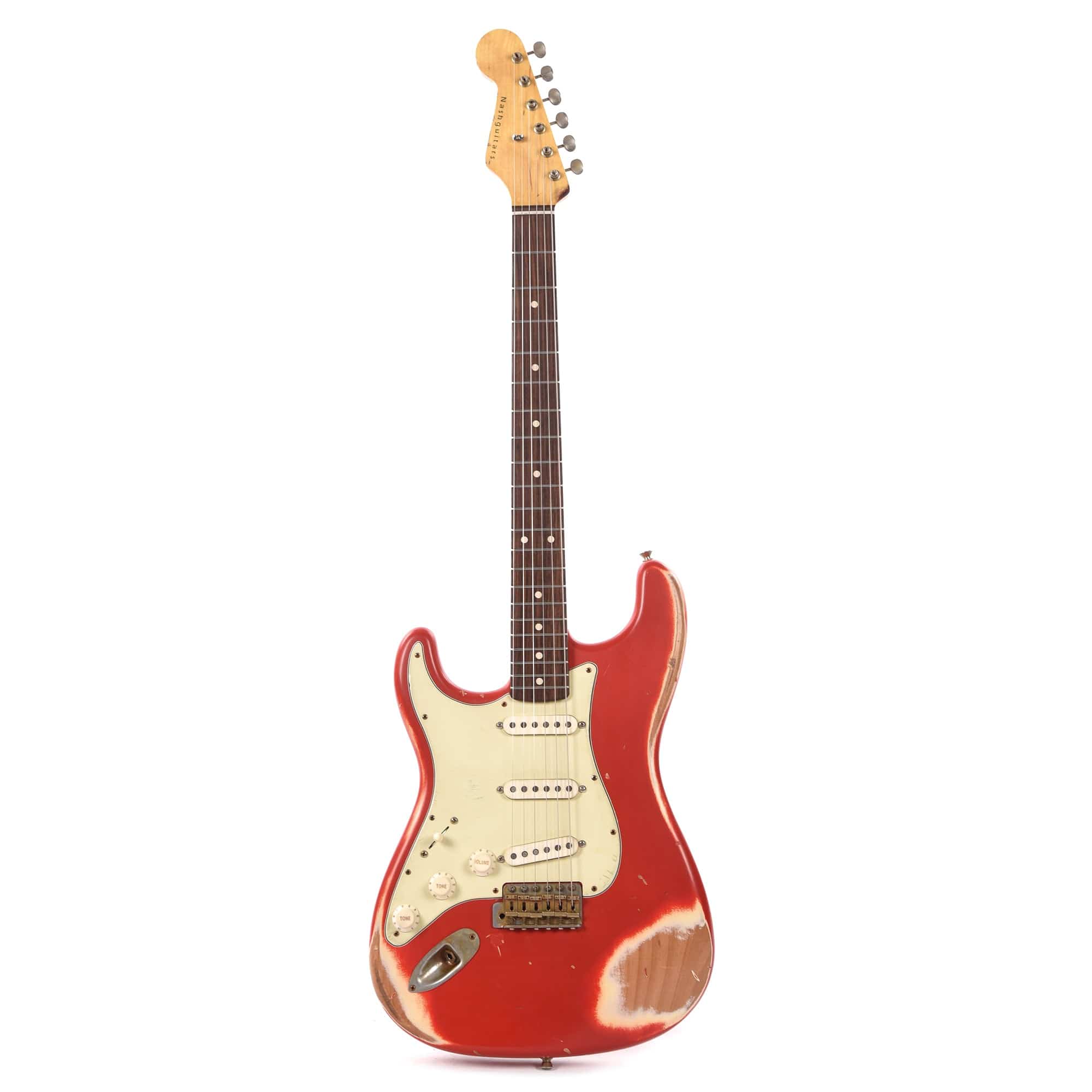 Nash S-63 LEFTY Dakota Red Heavy Relic w/3-Ply Mint Pickguard & Lollar Pickups Electric Guitars / Left-Handed