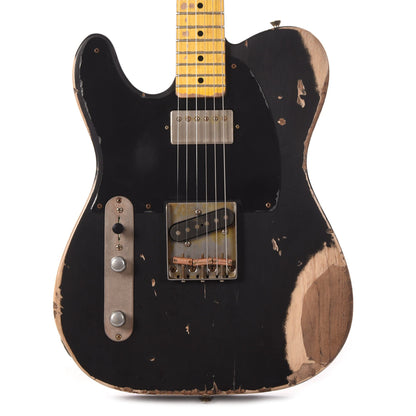 Nash T-52 HS LEFTY Black Heavy Relic w/1-Ply Black Pickguard, & Lollar Pickups Electric Guitars / Left-Handed