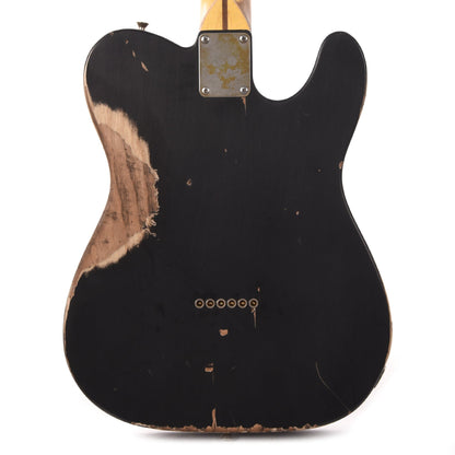 Nash T-52 HS LEFTY Black Heavy Relic w/1-Ply Black Pickguard, & Lollar Pickups Electric Guitars / Left-Handed