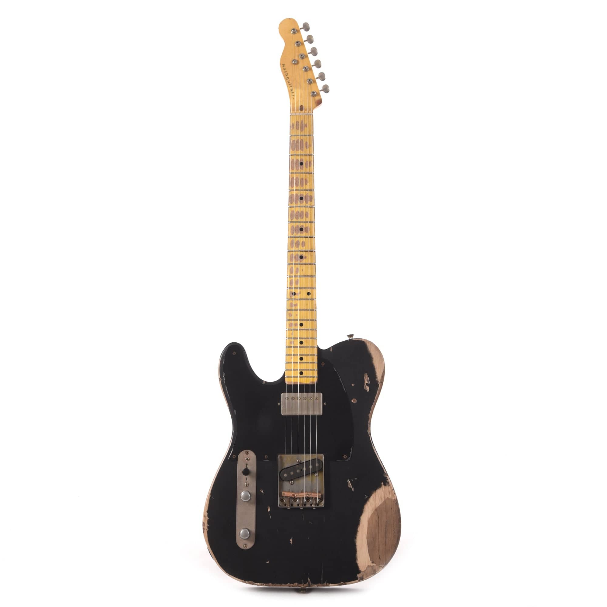 Nash T-52 HS LEFTY Black Heavy Relic w/1-Ply Black Pickguard, & Lollar Pickups Electric Guitars / Left-Handed