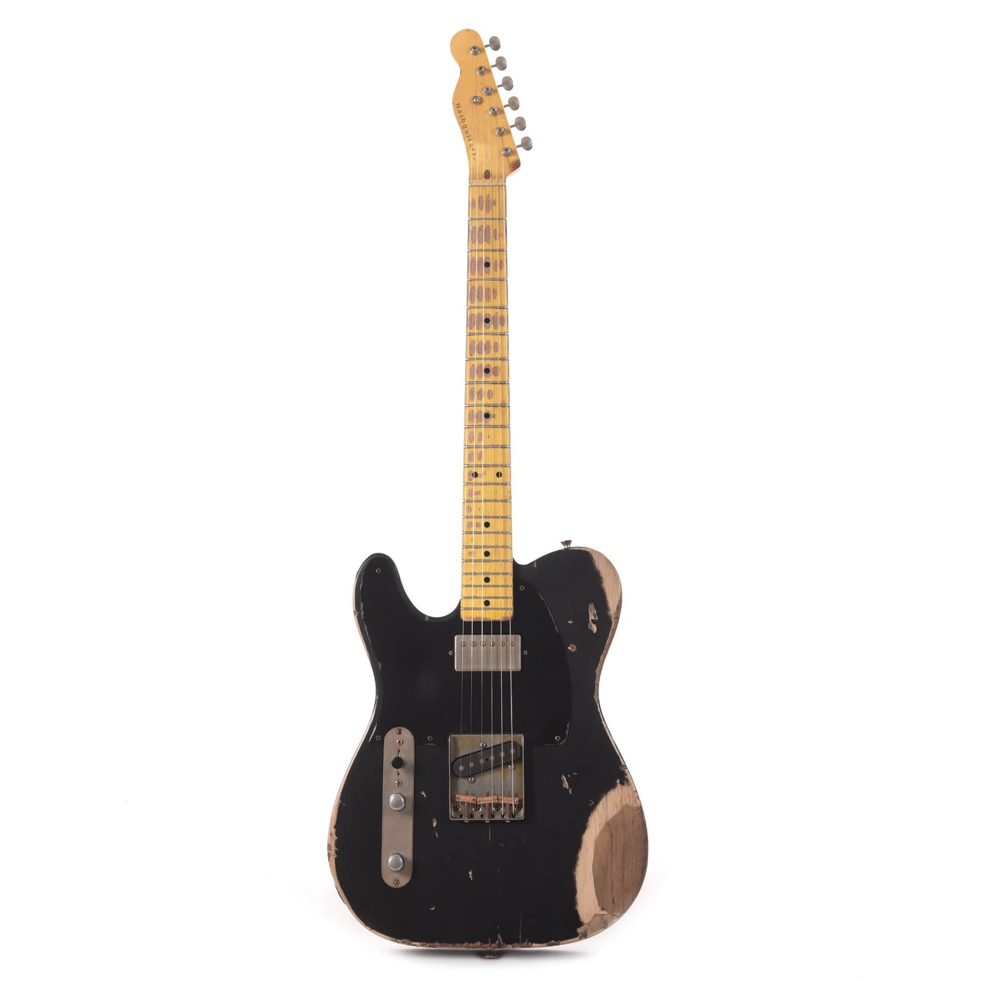 Nash T-52 HS LEFTY Black Heavy Relic w/1-Ply Black Pickguard, & Lollar Pickups Electric Guitars / Left-Handed