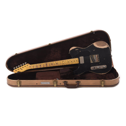 Nash T-52 HS LEFTY Black Heavy Relic w/1-Ply Black Pickguard, & Lollar Pickups Electric Guitars / Left-Handed