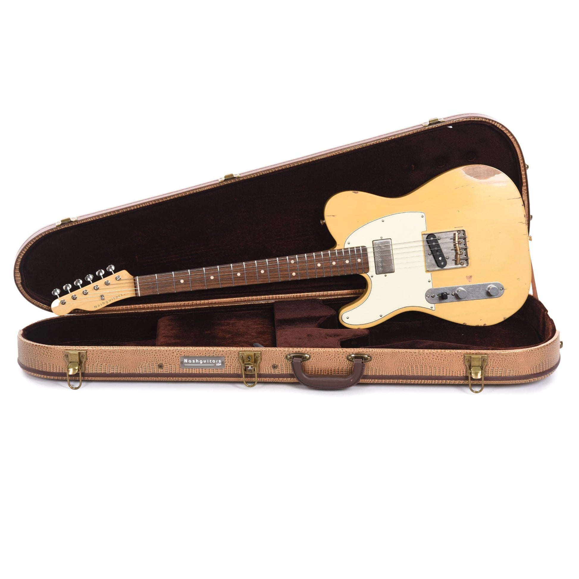Nash T-63 HS LEFTY Ash Cream Medium Relic w/3-Ply White Pickguard, & Lollar Pickups Electric Guitars / Left-Handed