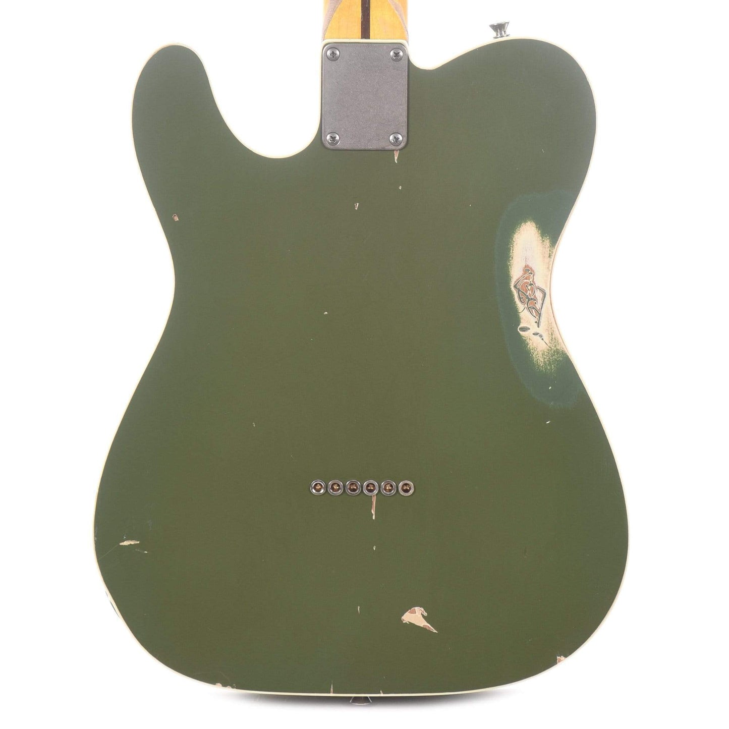 Nash T-63 Ash Army Green Medium Reilc Relic Double Bound w/4-Ply Tortoise Pickguard, & Lollar Pickups Electric Guitars / Semi-Hollow