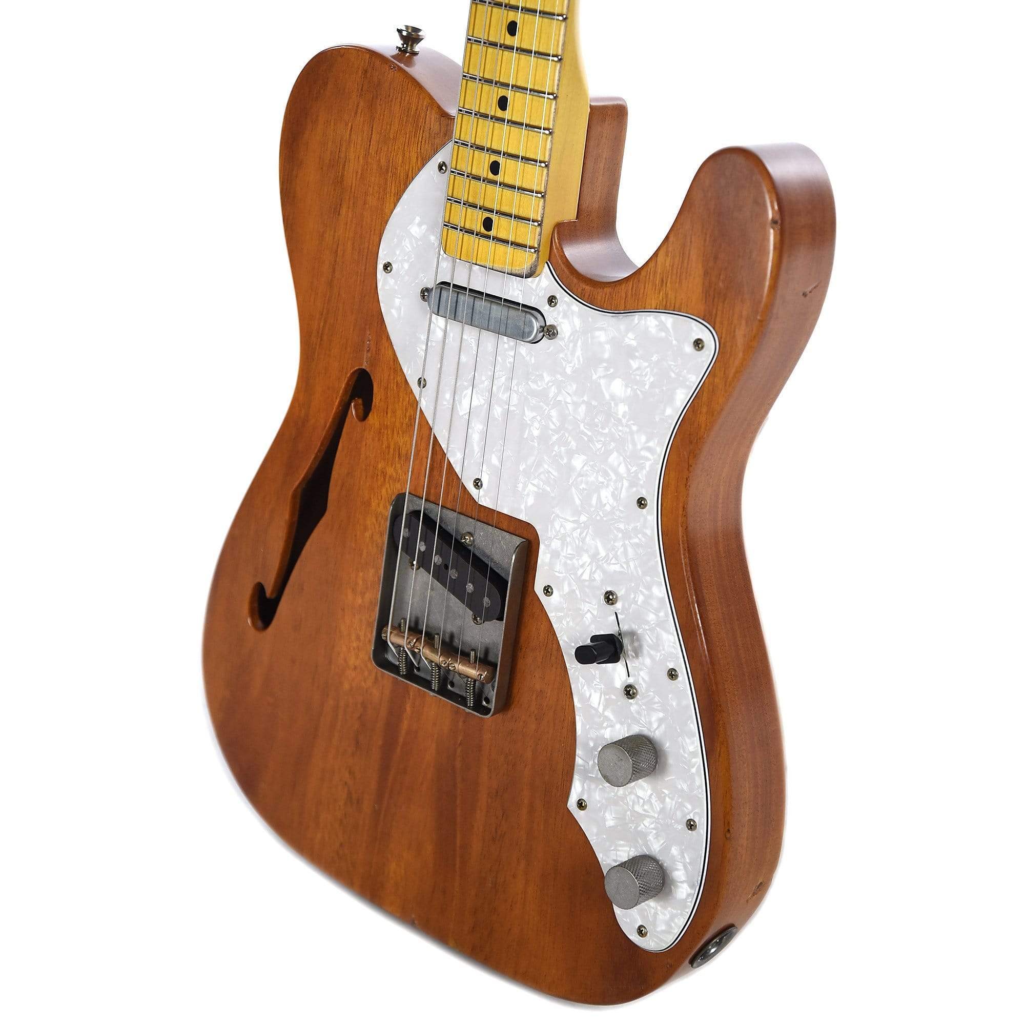 Nash T-69TL Mahogany Amber Light Relic w/3-Ply Pearloid Pickguard & Lollar Pickups Electric Guitars / Semi-Hollow