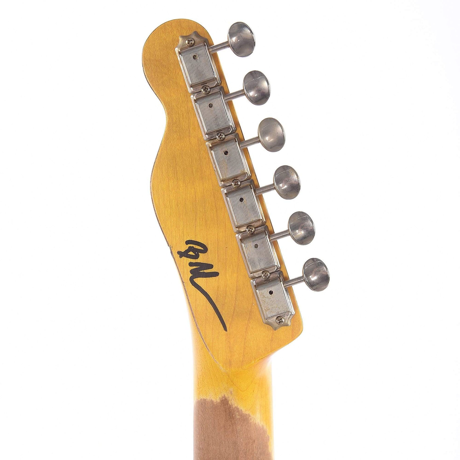 Nash Collector's Series #1 T "Cowboy" Vintage White w/Braided Leather Binding & Leather Pickguard Electric Guitars / Solid Body