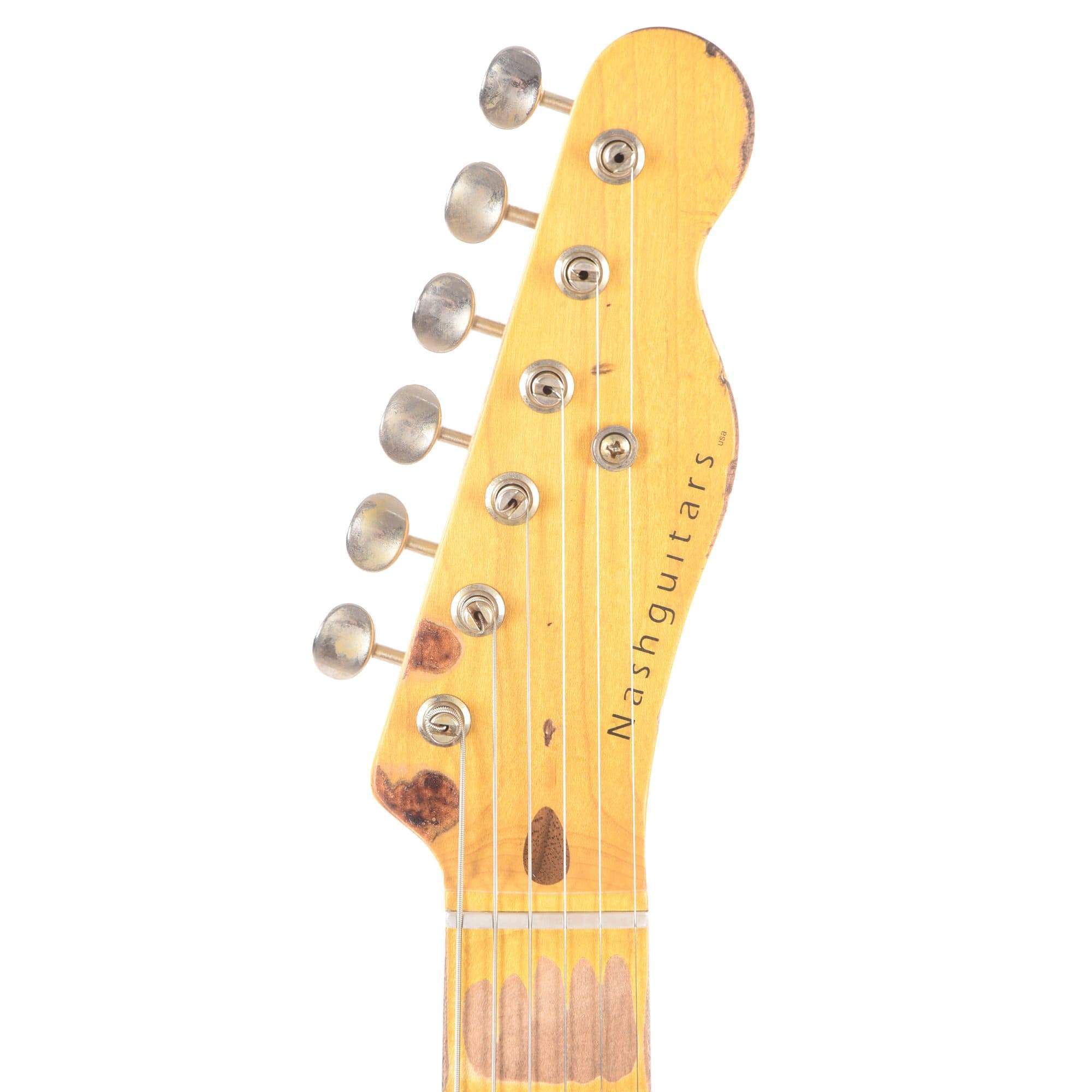 Nash E-52 Butterscotch Blonde Extra Heavy Relic Contoured Body w/1-Ply Black Pickguard & Duncan Stacked HB Electric Guitars / Solid Body