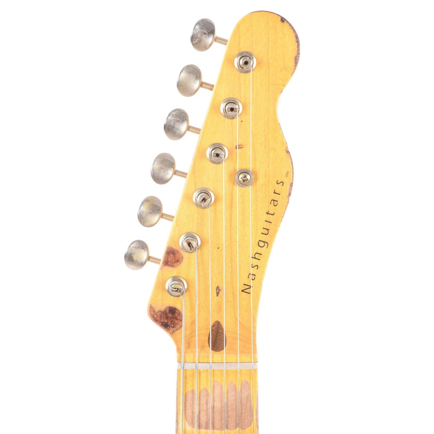 Nash E-52 Butterscotch Blonde Extra Heavy Relic Contoured Body w/1-Ply Black Pickguard & Duncan Stacked HB Electric Guitars / Solid Body