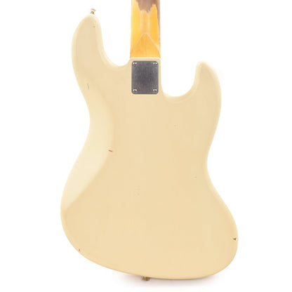 Nash JB-63 LEFTY Olympic White Light Relic w/4-Ply Tortoise Pickguard, Matching Headstock, & Lollar Pickups Electric Guitars / Solid Body