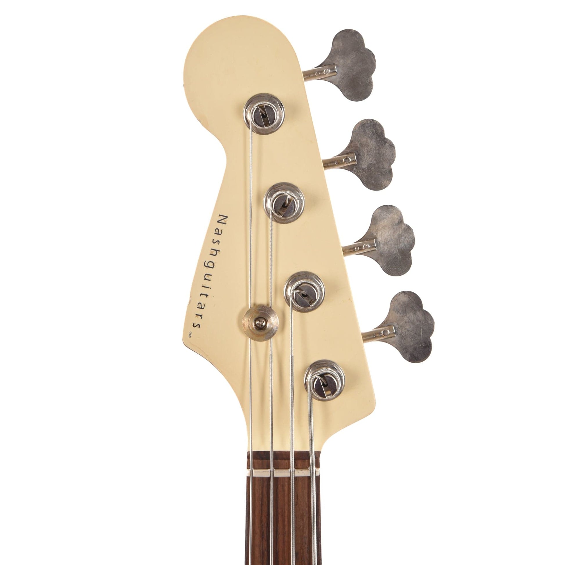 Nash JB-63 LEFTY Olympic White Light Relic w/4-Ply Tortoise Pickguard, Matching Headstock, & Lollar Pickups Electric Guitars / Solid Body