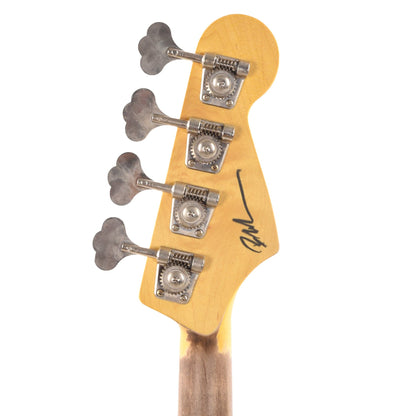 Nash JB-63 LEFTY Olympic White Light Relic w/4-Ply Tortoise Pickguard, Matching Headstock, & Lollar Pickups Electric Guitars / Solid Body