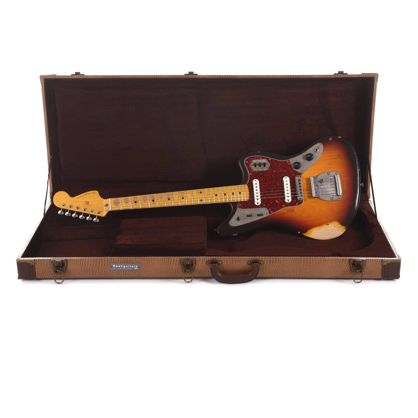 Nash JG-63 3-Tone Sunburst Medium Relic Ash w/4-Ply Tortoise Pickguard & Lollar Pickups Electric Guitars / Solid Body