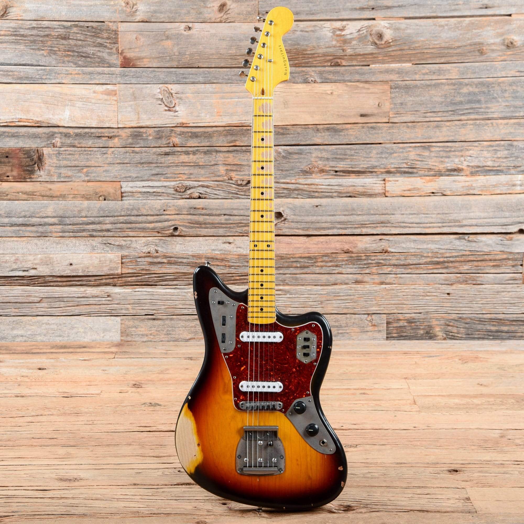 Nash JG-63 3-Tone Sunburst Medium Relic Ash w/4-Ply Tortoise Pickguard & Lollar Pickups Electric Guitars / Solid Body
