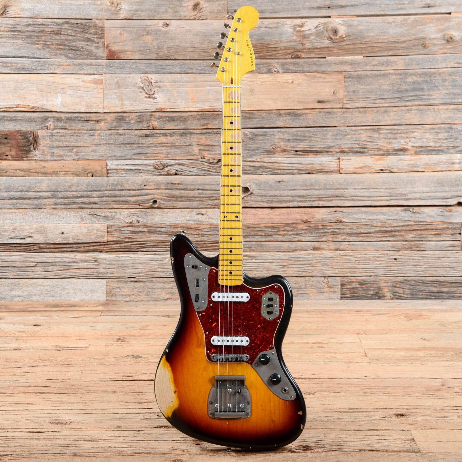 Nash JG-63 3-Tone Sunburst Medium Relic Ash w/4-Ply Tortoise Pickguard & Lollar Pickups Electric Guitars / Solid Body