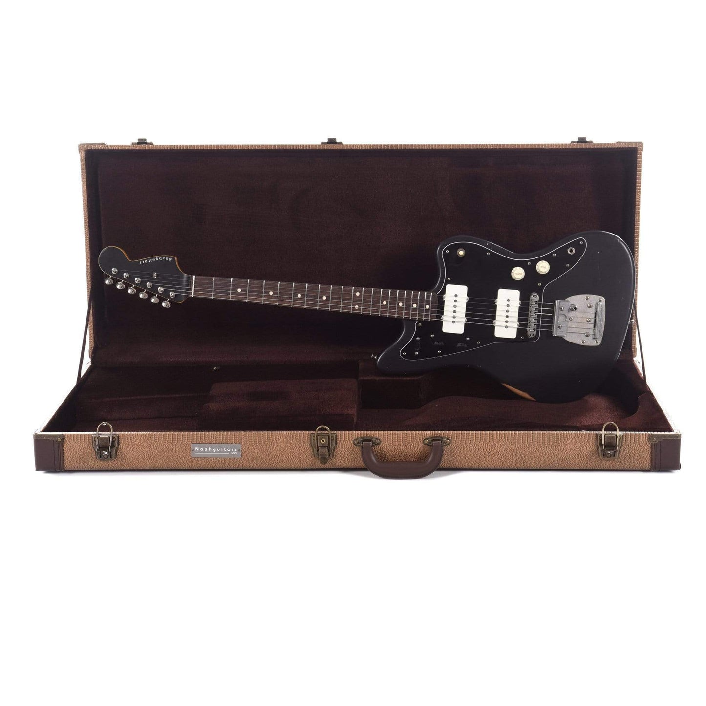 Nash JM-63 Black Light Relic w/3-Ply Black Pickguard, Matching Headstock, & Lollar Pickups Electric Guitars / Solid Body