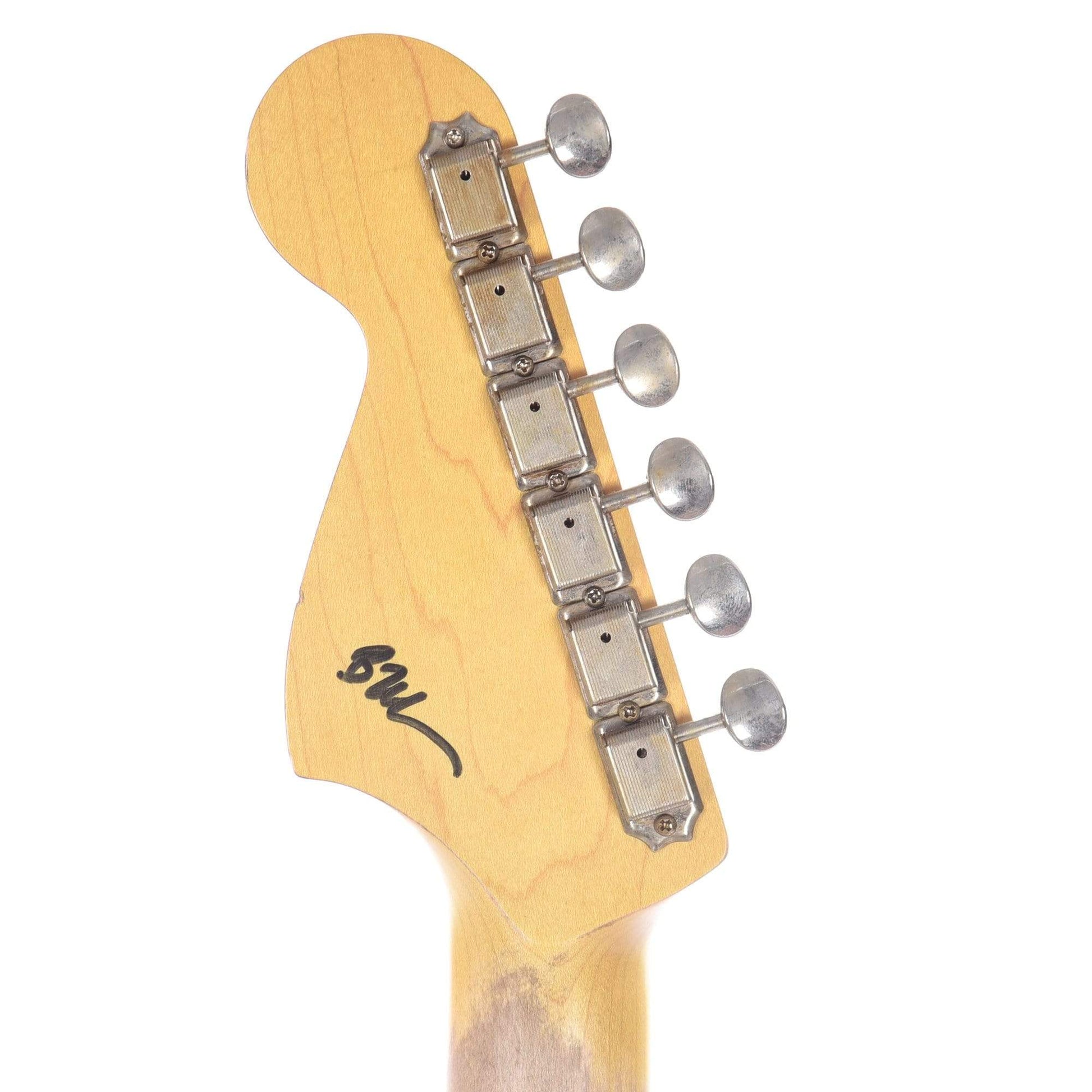 Nash JM-63 Blue Sparkle Medium Relic w/3-Ply White Pickguard, Matching Headstock, Lollar Pickups Electric Guitars / Solid Body