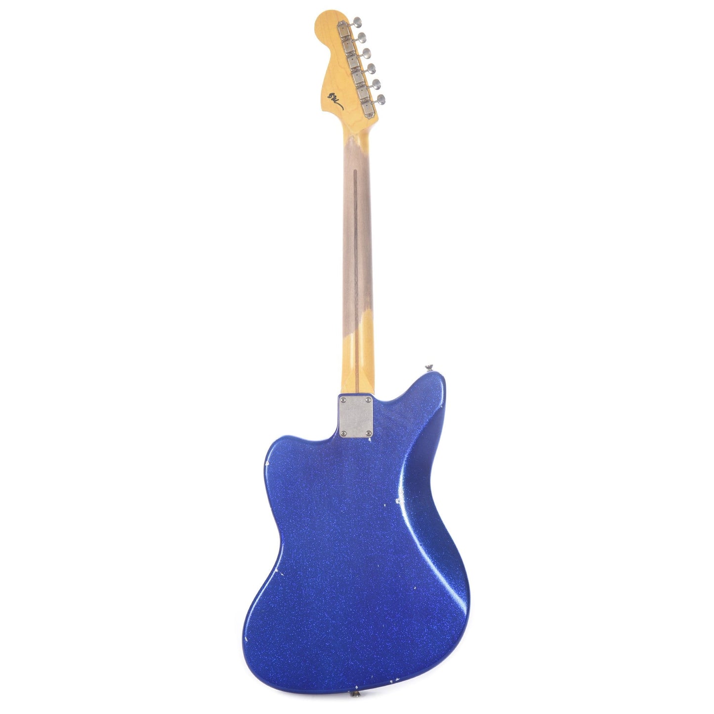 Nash JM-63 Blue Sparkle Medium Relic w/3-Ply White Pickguard, Matching Headstock, Lollar Pickups Electric Guitars / Solid Body