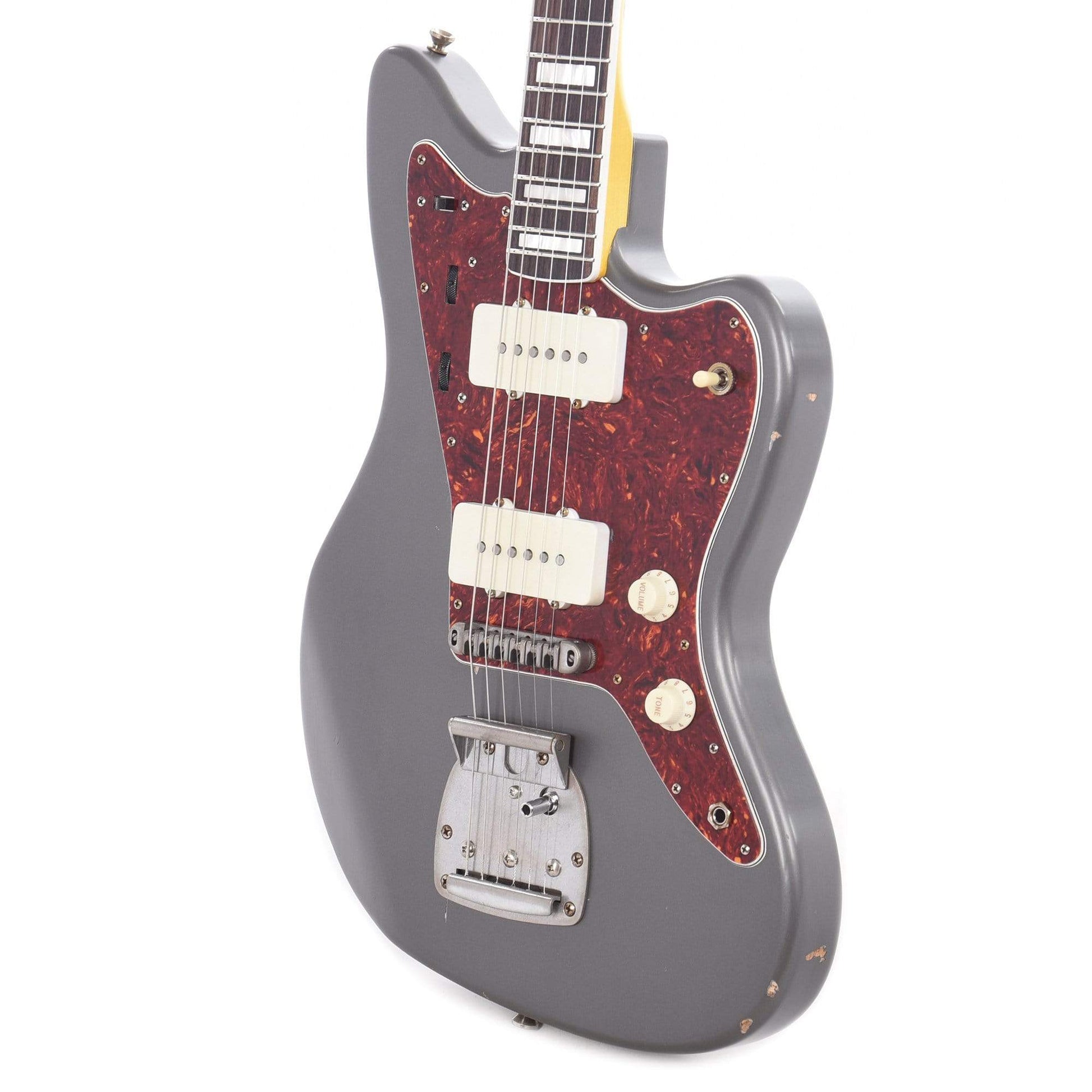Nash JM-63 Charcoal Frost Light Relic Bound/Blocked w/4-Ply Tortoise Pickguard, Matching Headstock, Lollar Pickups Electric Guitars / Solid Body