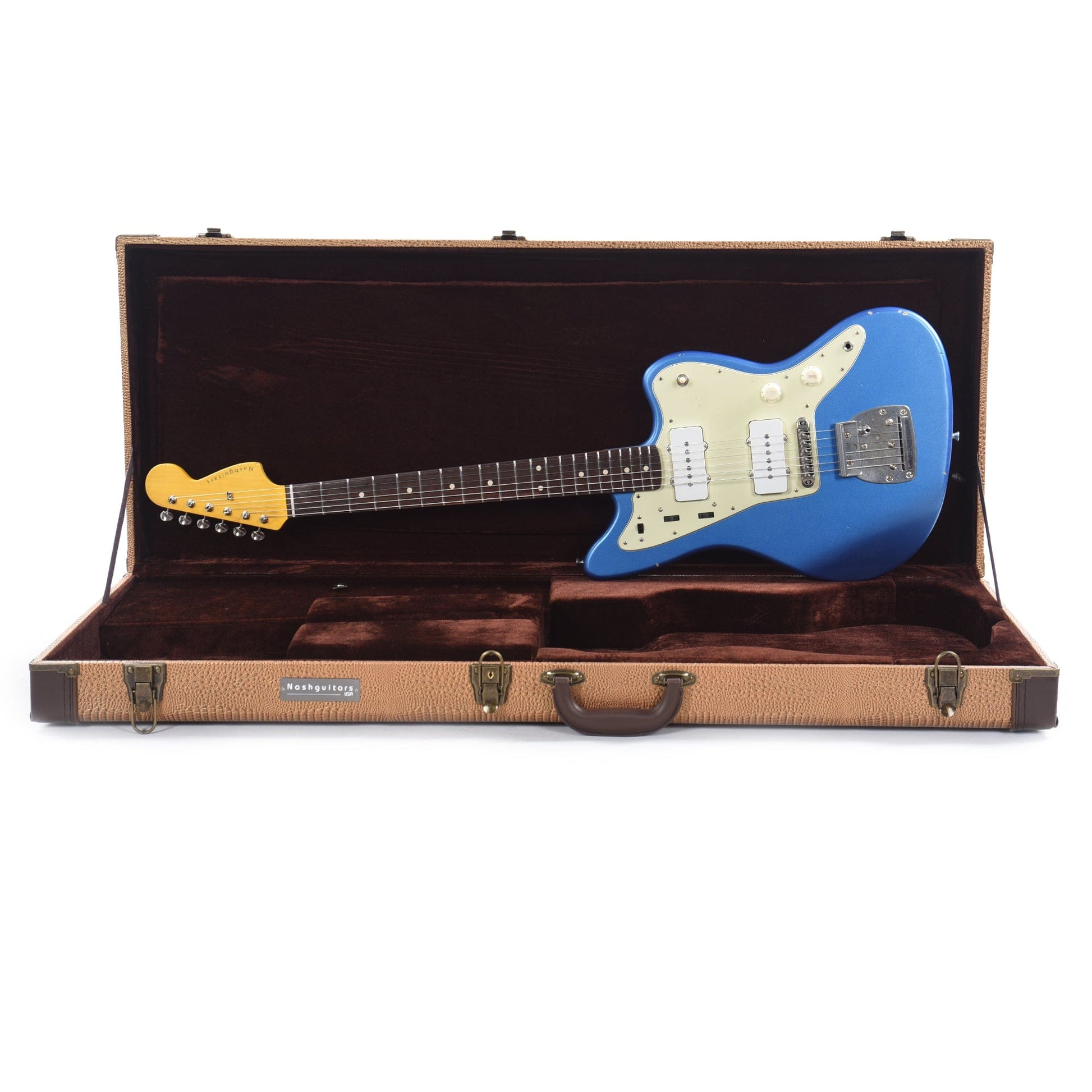 Nash JM-63 Lake Placid Blue Light Relic w/3-Ply Mint Pickguard & Lollar Pickups Electric Guitars / Solid Body