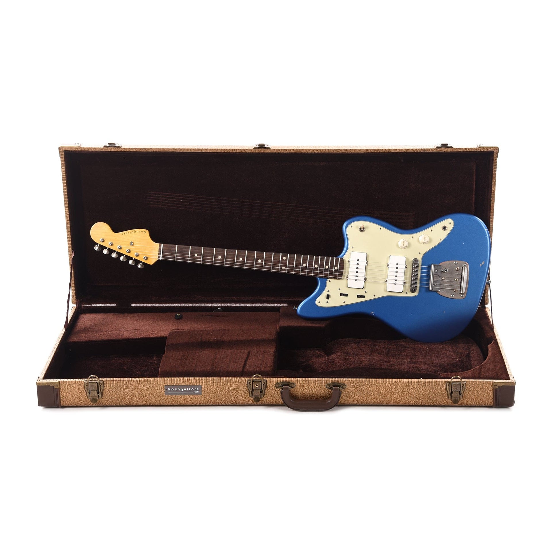 Nash JM-63 Lake Placid Blue Light Relic w/3-Ply Mint Pickguard & Lollar Pickups Electric Guitars / Solid Body