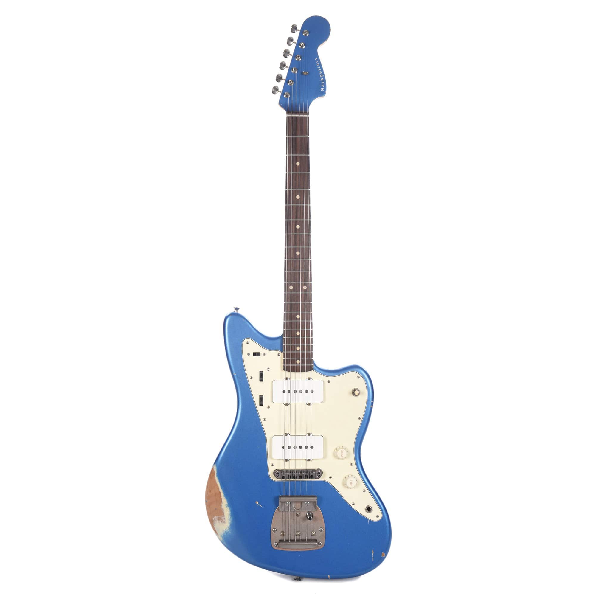 Nash JM-63 Lake Placid Blue Medium Relic w/3-Ply White Pickguard, Matching Headstock, Lollar Pickups Electric Guitars / Solid Body