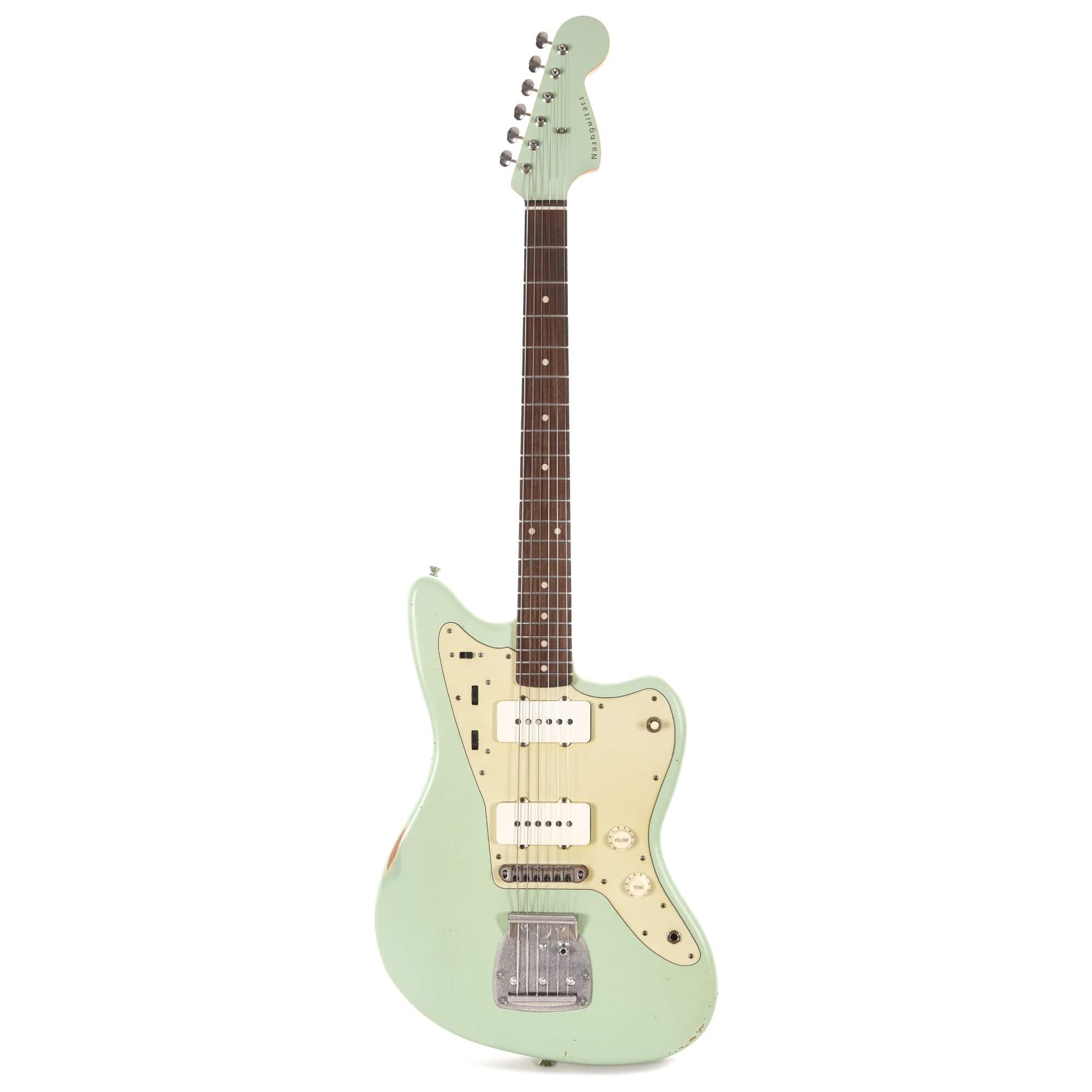 Nash JM-63 Surf Green Light Relic w/Lollar Pickups, Matching Headstock, & Hardshell Case Electric Guitars / Solid Body
