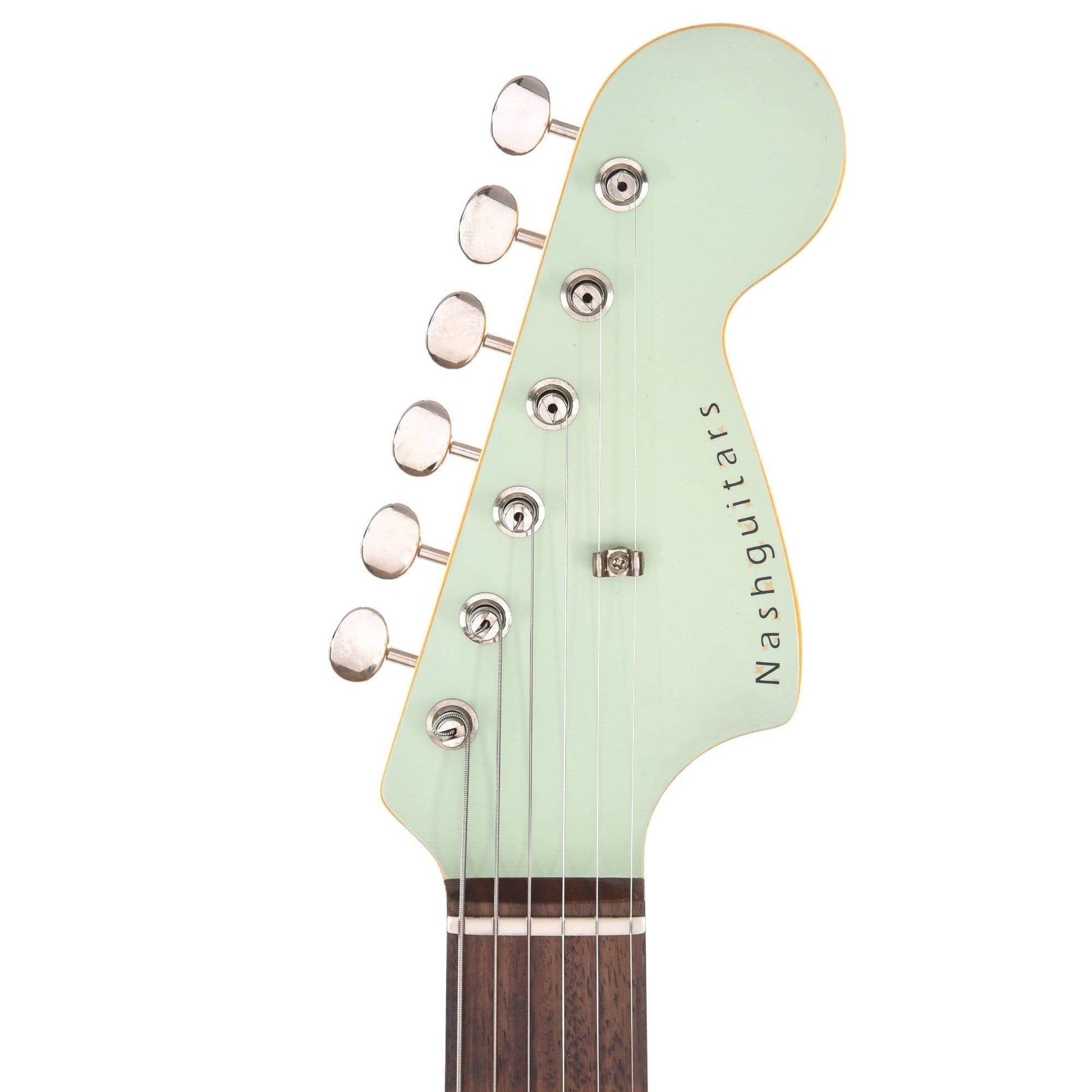 Nash JM-63 Surf Green Light Relic w/Lollar Pickups, Matching Headstock, & Hardshell Case Electric Guitars / Solid Body