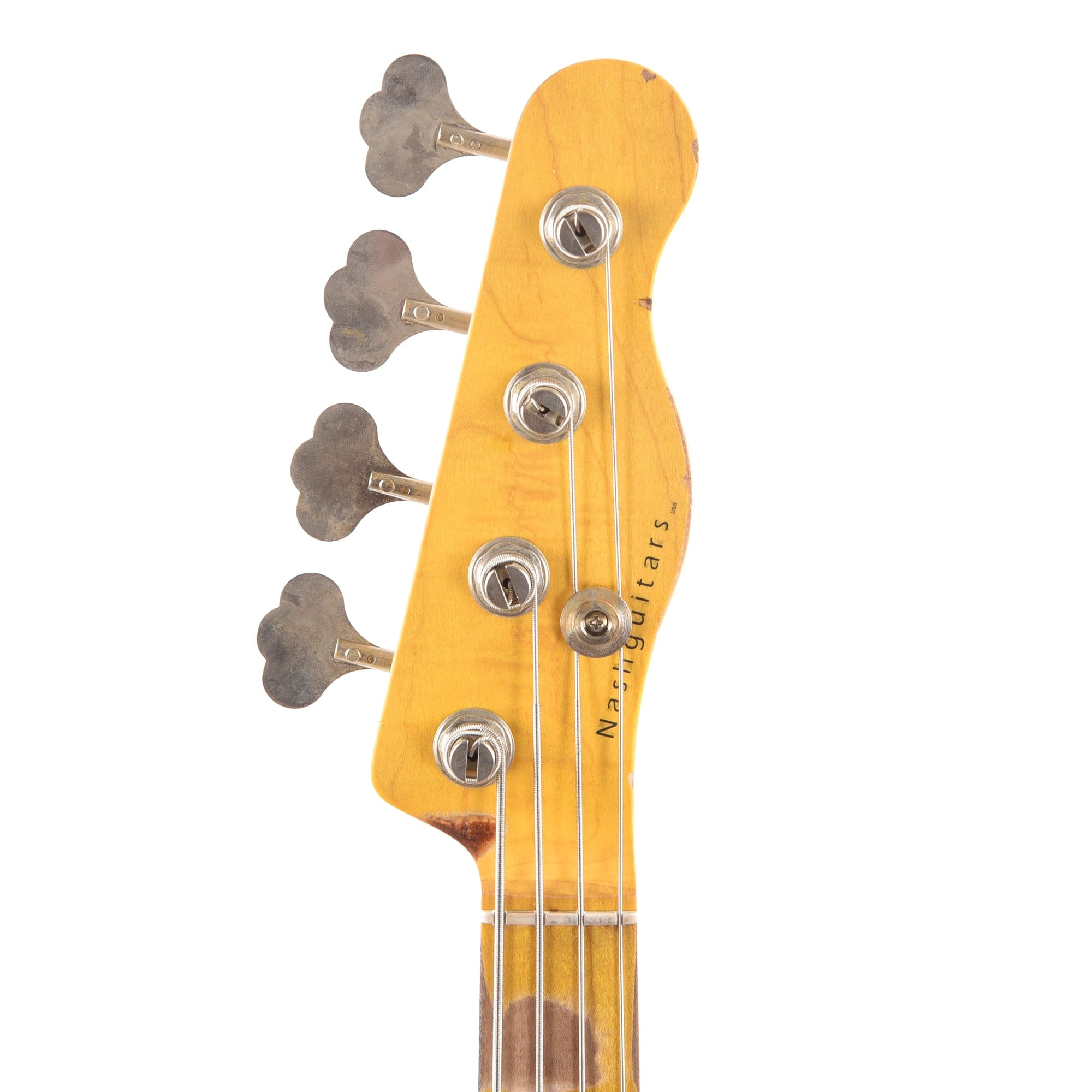 Nash PB-55 Black Heavy Relic w/1-Ply White Pickguard & Lollar Pickup Electric Guitars / Solid Body