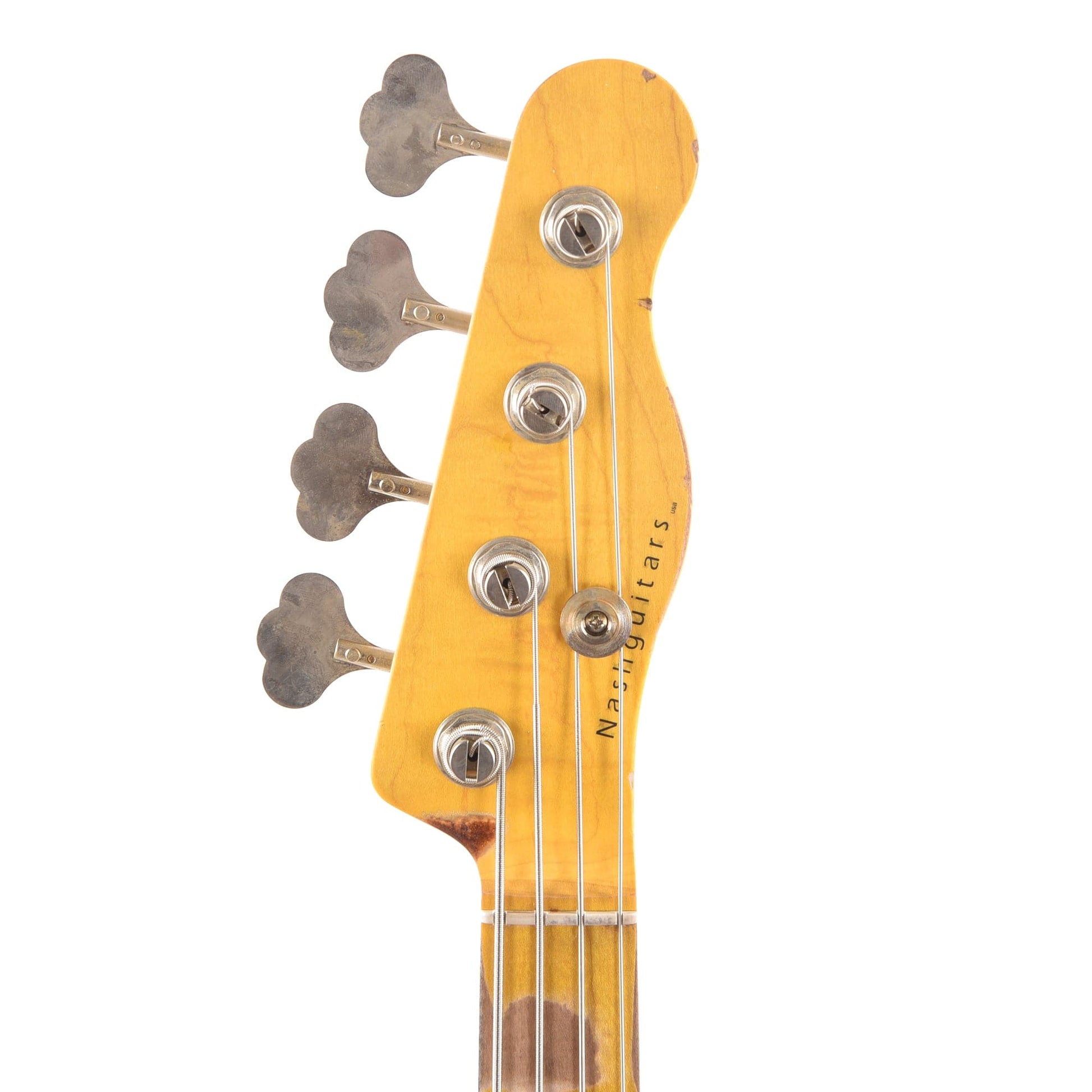 Nash PB-55 Black Heavy Relic w/1-Ply White Pickguard & Lollar Pickup Electric Guitars / Solid Body