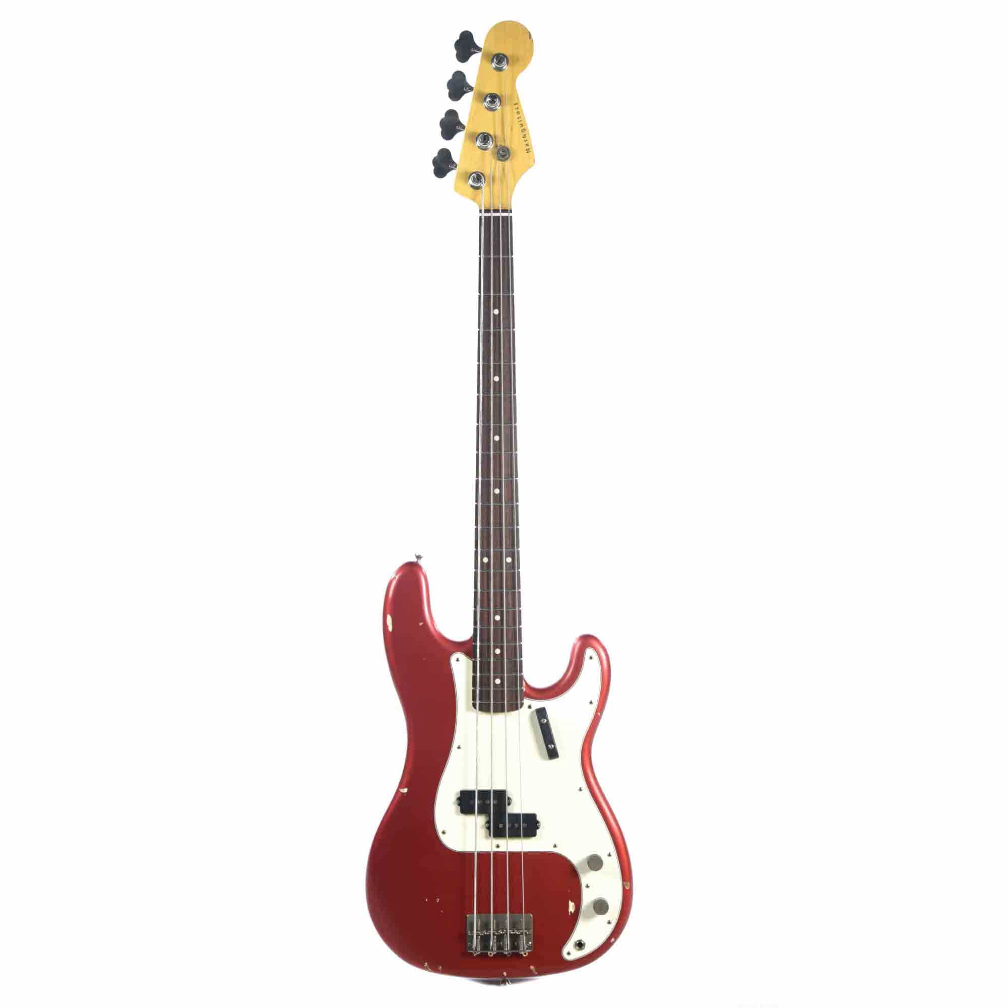 Nash PB-63 Ash Candy Apple Red Relic w/3-Ply White Pickguard & Lollar Pickups Electric Guitars / Solid Body
