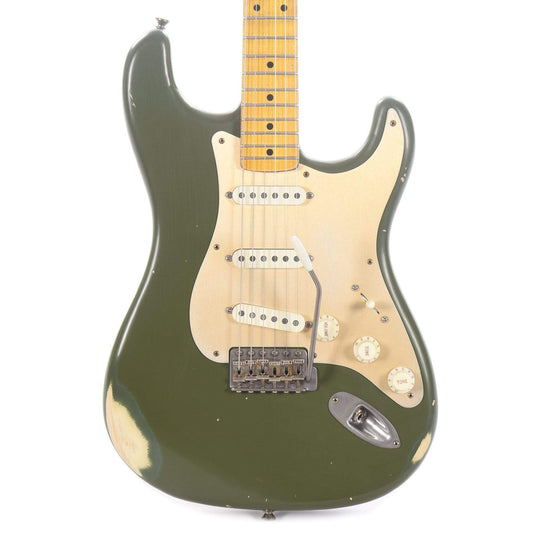 Nash S-57 Army Green Medium Relic w/Anodized Gold Pickguard & Lollar Pickups Electric Guitars / Solid Body