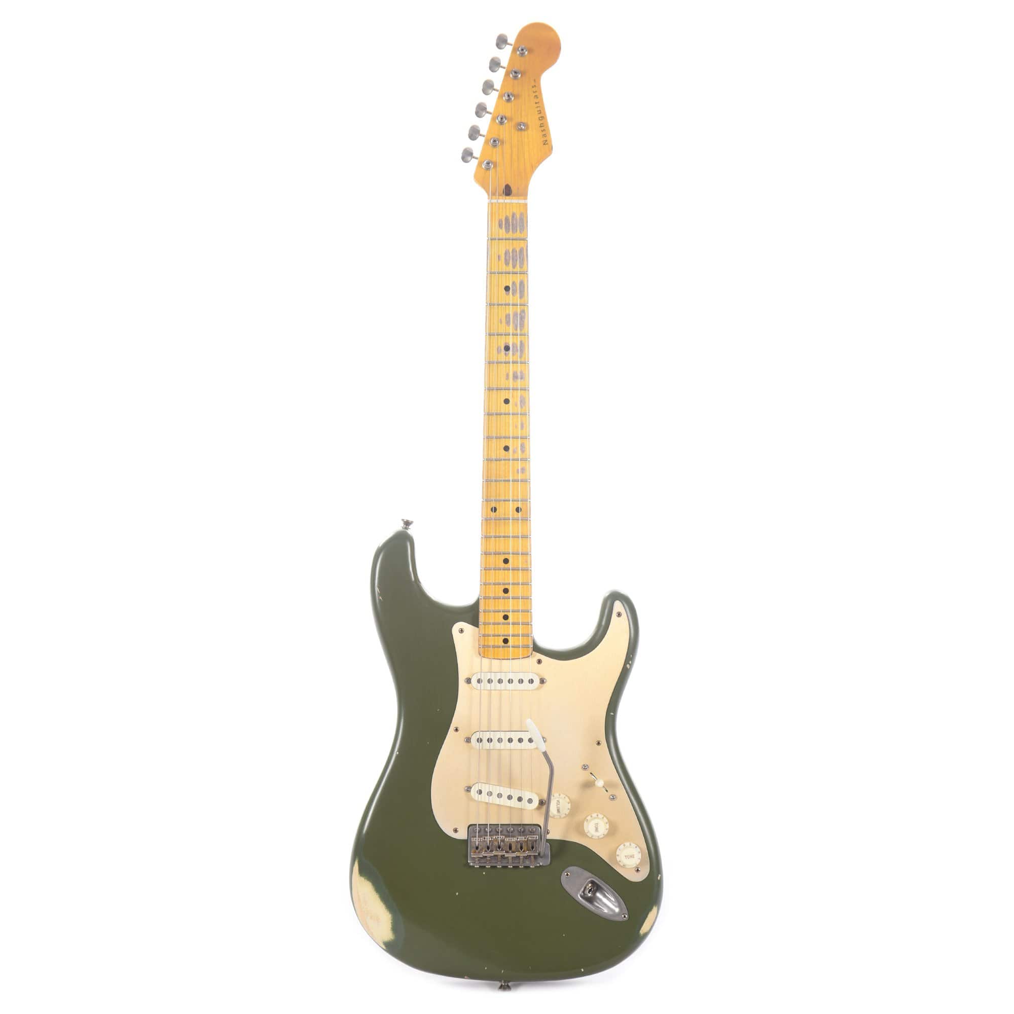 Nash S-57 Army Green Medium Relic w/Anodized Gold Pickguard & Lollar Pickups Electric Guitars / Solid Body