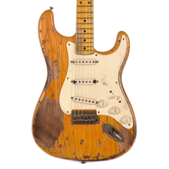 Nash S-57 Ash Amber Extra Heavy Relic w/1-Ply White Pickguard & Lollar Pickups Electric Guitars / Solid Body