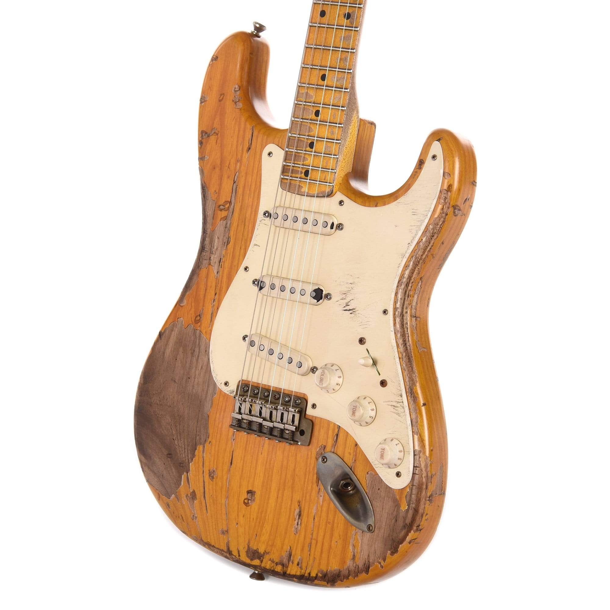 Nash S-57 Ash Amber Extra Heavy Relic w/1-Ply White Pickguard & Lollar Pickups Electric Guitars / Solid Body