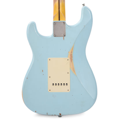 Nash S-57 Ash Sonic Blue Medium Relic Electric Guitars / Solid Body