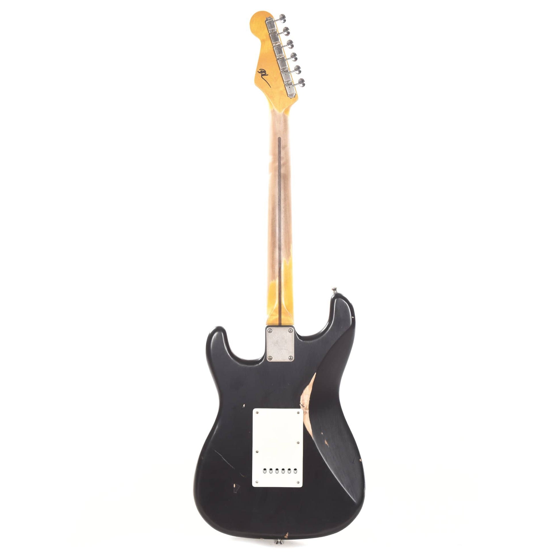 Nash S-57 Black Medium Relic w/1-Ply White Pickguard & Lollar Pickups Electric Guitars / Solid Body