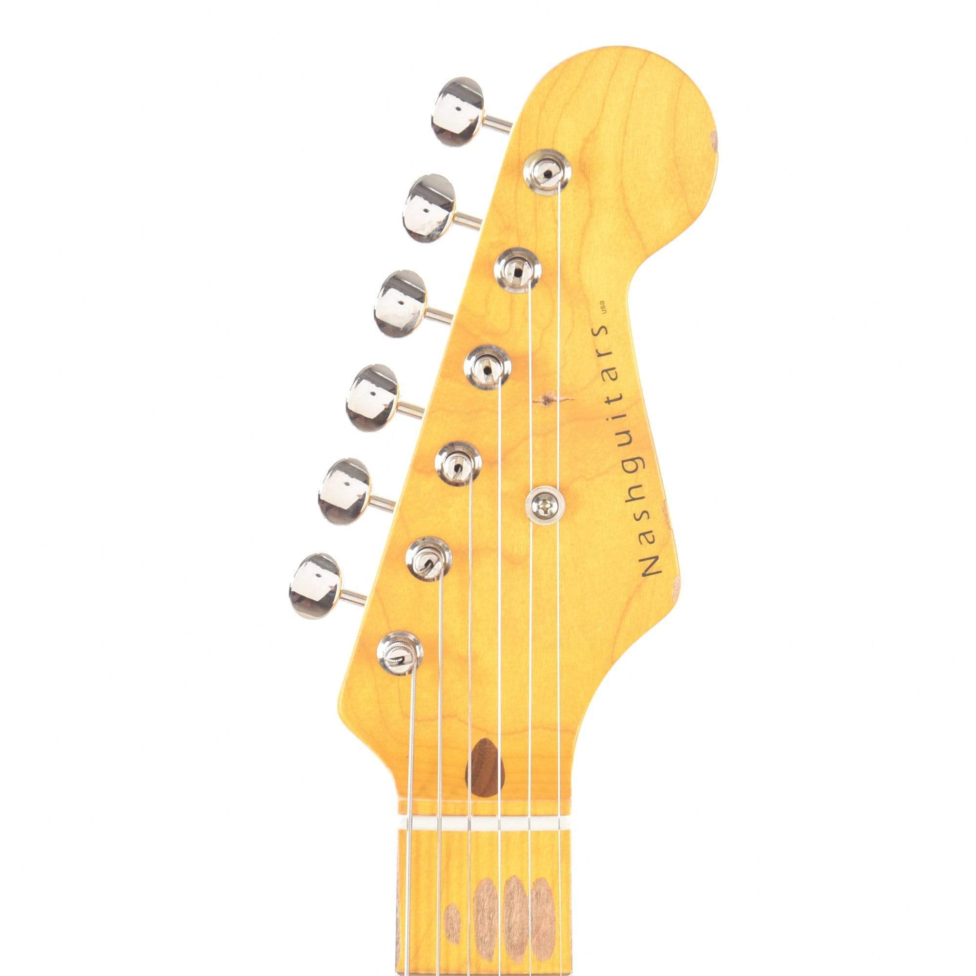 Nash S-57 Black Medium Relic w/1-Ply White Pickguard & Lollar Pickups Electric Guitars / Solid Body