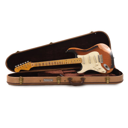 Nash S-57 LEFTY 2-Tone Sunburst Heavy Relic w/1-Ply White Pickguard & Lollar Pickups Electric Guitars / Solid Body